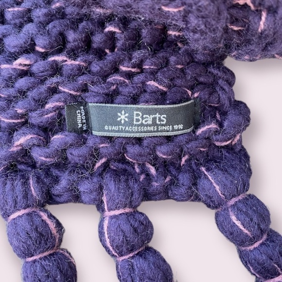 BARTS Chunky Knit Long Fringed Scarf - Picture 4 of 4